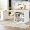 Ausziehbare Kücheninsel MDF-Küchenarbeitsplatte, moderner Produktbild-Vorschau 11