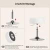 WOLTU Schminkhocker, Barhocker rund, Arbeitshocker, Produktbild-Vorschau 4