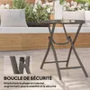 Outsunny runder Bistro-Gartentisch, Ø 60 x 50 cm (H), Produktbild-Vorschau 6