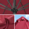 Sonnenschirm 3,5m rund bordeaux Garten Balkon knickbar mit Produktbild-Vorschau 6