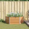 vidaXL Hochbeet im Garten Holzoptik 129 x 129 x 45 cm Produktbild-Vorschau 4