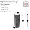UNUS® Regenschirmständer Regenschirme Wasserauffangschale 4 Produktbild-Vorschau 5