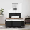 Boxspringbett mit Matratze Schwarz 120 x 190 cm Kunstleder Produktbild-Vorschau 2