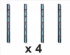 Marina Black 8 Set di 4 - parabordi per pontili, parabordi Anteprima dell’immagine prodotto 1