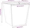 vidaXL Fioriera 2 pz. Antracite 40x40x40 Acciaio Anteprima dell’immagine prodotto 7