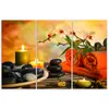 Triptychon auf leinwand religiös - orange 60x40 cm Feeby Produktbild-Vorschau 3