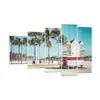 Bilder auf glas - 5 Teile - Strand Miami Florida - 100x60cm Produktbild-Vorschau 1