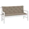 vidaXL Poduszka na ławkę ogrodową Taupe 150x(50+50)x7 cm Podgląd zdjęcia produktu 10