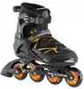 A single black and orange inline skate is shown against a white background. Podgląd zdjęcia produktu