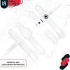 Product image with architectural blueprints in the background, featuring white door handles. Podgląd zdjęcia produktu