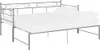 Divano letto allungabile in metallo grigio 90x200 cm Anteprima dell’immagine prodotto 4