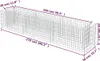 vidaXL Gabbione letto rialzato Acciaio zincato 270×50×50 cm Anteprima dell’immagine prodotto 9