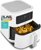 A white Medion air fryer filled with french fries, shown with its basket pulled out. Produktbild-Vorschau