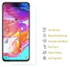 A smartphone screen protector is shown next to a smartphone, with feature descriptions on the right. Produktbild-Vorschau