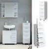 Vicco Badschrank Ilias, 30 x 95 cm, Weiß Produktbild-Vorschau 2