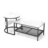 INONEFT 2er-Set Couchtische, Beistelltische, Marmoroptik, Produktbild-Vorschau 12