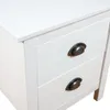 vidaXL Nachttisch Hill 2 Stk. Weiß 46x35x49,5 cm Massivholz Produktbild-Vorschau 8