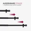 Stilgarnitur Schwarz 120-220 cm – ausziehbare Metall Produktbild-Vorschau 3