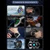 Collage of images showcasing features of a smartwatch. Produktbild-Vorschau