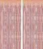 2 sztuki kurtyny blichtr różowe złoto 1m x 2,5m, brokatowa Podgląd zdjęcia produktu 1