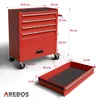 AREBOS wózek warsztatowy czerwony 4 szuflady 81 szt. Podgląd zdjęcia produktu 8
