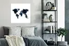 MuchoWow® Poster Weltkarte - Aquarell - Einfach 75x75 cm - Produktbild-Vorschau 4