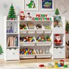 HOMMPA Holz Kinder Bücherregal Kinderregal mit 4 Boxen und Produktbild-Vorschau 3