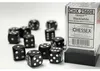 Chessex 25608, Würfelsatz, Schwarz, Weiß, Unisex, Produktbild-Vorschau 2