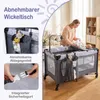 COSTWAY 3-in-1 bijzetter, reisbed voor baby's, reisbed met Productafbeelding-voorbeeld 7