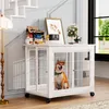 Hundebox im Möbelstil, 80*56*69.5cm Holzkennel-Tisch mit Produktbild-Vorschau 2