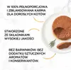 A close-up of cat food on a plate with descriptive text in Polish. Podgląd zdjęcia produktu