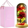Rosen Schönheits im Glas, LED-Lichter, künstliche Blumen, Produktbild-Vorschau 1