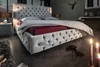 Elegantes Doppelbett PARIS 180x200cm grau Samt Chesterfield Produktbild-Vorschau 5