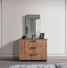 Schlafzimmer Luxus Kommoden mit Spiegel Weiß Moderne Möbel Produktbild-Vorschau 1