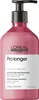 A pink bottle of L'Oréal Professionnel Serie Expert Pro Longer shampoo with a black pump dispenser, set against a white background. Produktbild-Vorschau