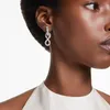 Swarovski Ohrringe Uni Hyperbola Infinity Weiß Produktbild-Vorschau 5