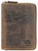 GREENBURRY monedero Vintage Zip Around Wallet Brown marrón Vista previa de la imagen del producto 25