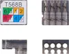 A collage of components for a network cable connector. Anteprima dell’immagine prodotto