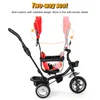 4 in 1 Baby-Dreirad Kinderdreirad Lenkstange Fahrrad Baby Produktbild-Vorschau 4