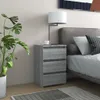 vidaXL Nachttische 2 Stk. Grau Sonoma 40x35x62,5 cm Produktbild-Vorschau 1