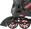 Close-up of the wheels and frame of a rollerblade. Podgląd zdjęcia produktu