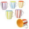 Summer Stripes zestaw 6 kubków do kawy filiżanki do herbaty Podgląd zdjęcia produktu 2