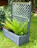 KHW Pflanzkasten mit Spalier Blumenkasten Kübel grau L 100 Produktbild-Vorschau 10