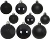Weihnachtskugeln Kunststoff Mix 4-6cm 30er Set - Schwarz Produktbild-Vorschau 1