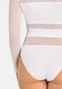 Body Teyli a maniche lunghe in rete per donna Stripy Female Anteprima dell’immagine prodotto 6