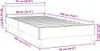vidaXL Rám postele s čelem bez matrace černý 90x190 cm Náhled obrázku produktu 7