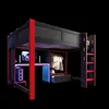 Hochbett mit LED-Beleuchtung, Gaming Bett mit Schreibtisch, Produktbild-Vorschau 7