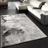Tappeto moderno di design Tela Ottica Grigio Nero Bianco Anteprima dell’immagine prodotto 1