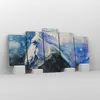 Bild auf Leinwand - Leinwandbild - 5 Teile - Pferd Aquarell Produktbild-Vorschau 4
