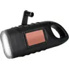 Solar Taschenlampe Handkurbel mit Karabiner, Tragbar LED Produktbild-Vorschau 1